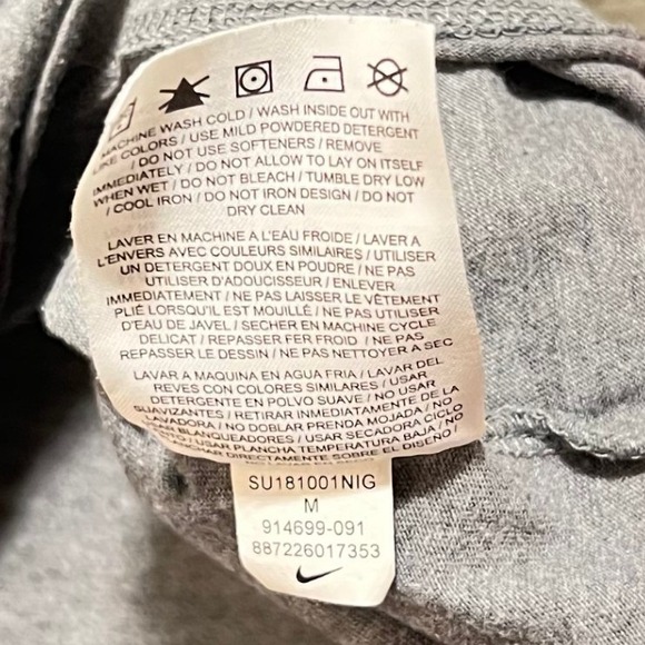 Nike Run Club Gray Dri Fit T Shirt Men's Size Medium Running Athletic Tee - Picture 6 of 8